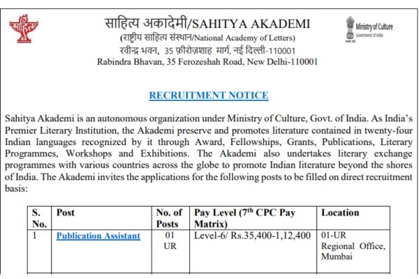 Sahitya Akademi Bharti 2024
