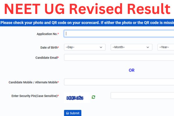 NEET UG Revised Result