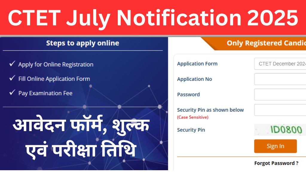 CTET July Notification 2025
