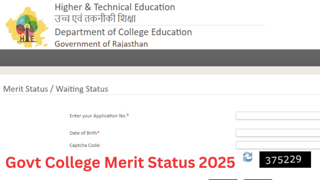 Rajasthan Govt College Merit List 2025