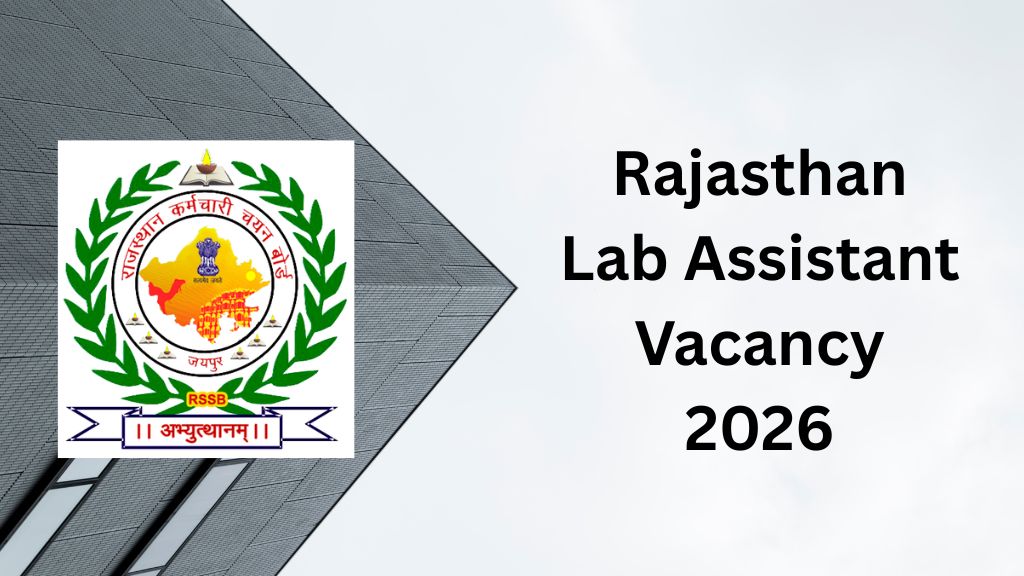 Rajasthan Lab Assistant Vacancy 2026
