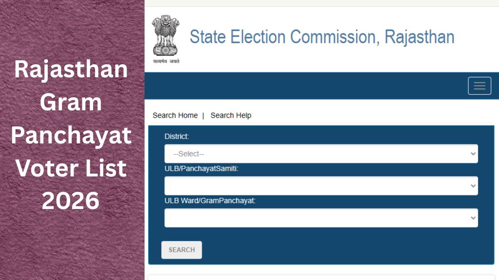 Rajasthan Gram Panchayat Voter List 2026